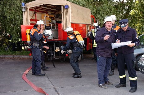 Einsatz&uuml;bung Feuerwehr