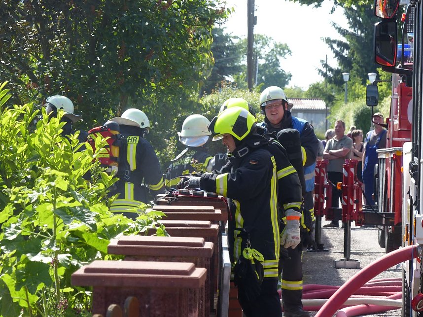 Feuer in der Vogelsiedlung