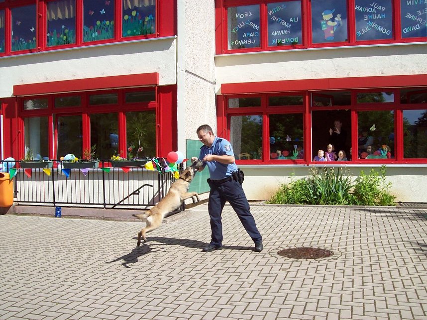 Hundestaffel zu Besuch in Niedersachswerfen