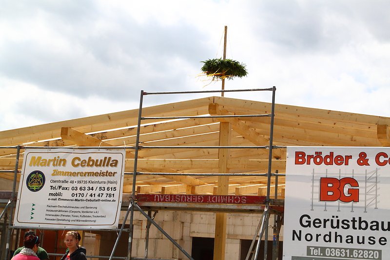 Richtfest an Sollstedter Festhalle