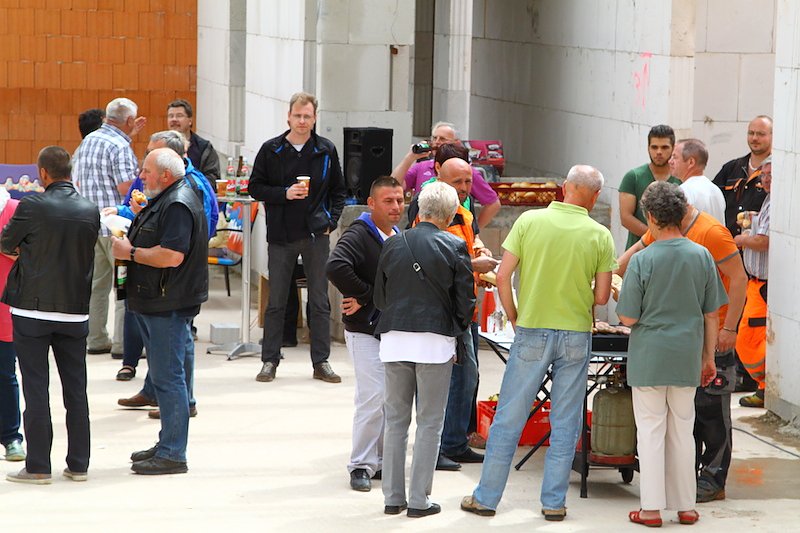 Richtfest an Sollstedter Festhalle