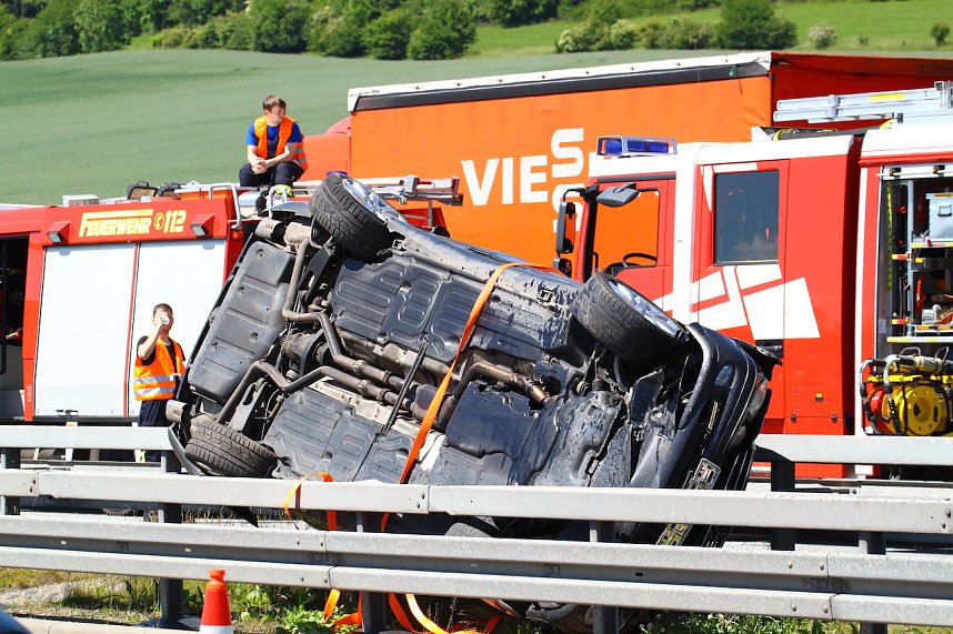 Unfall auf der A 38 Richtung G&ouml;ttingen
