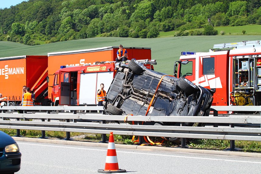 Unfall auf der A 38 Richtung G&ouml;ttingen