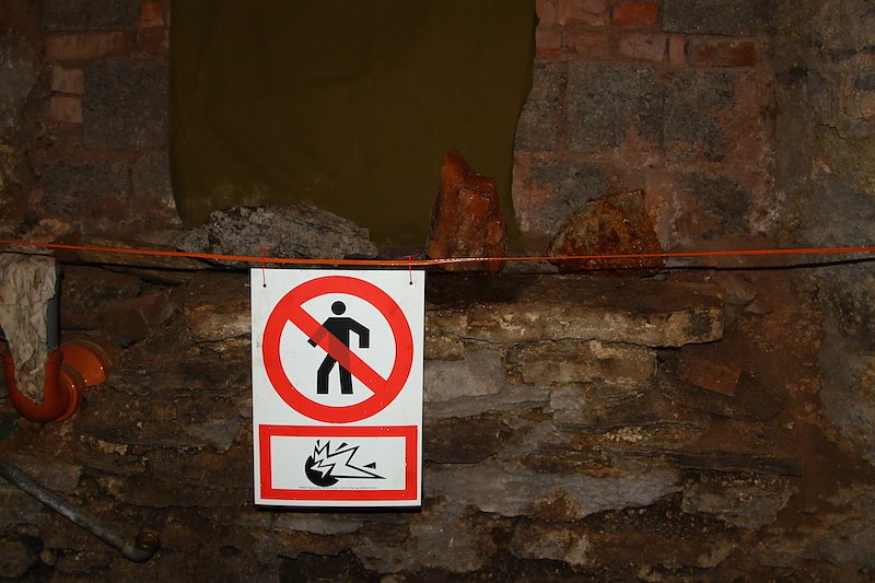 Bergbaustollen im Gutshaus