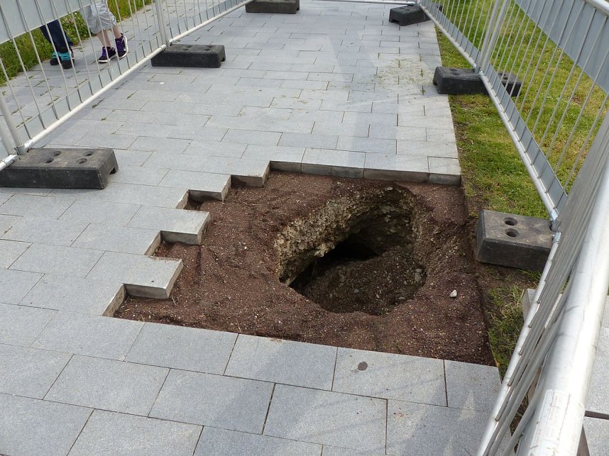 Erdfall an der Frauenberger Stiege