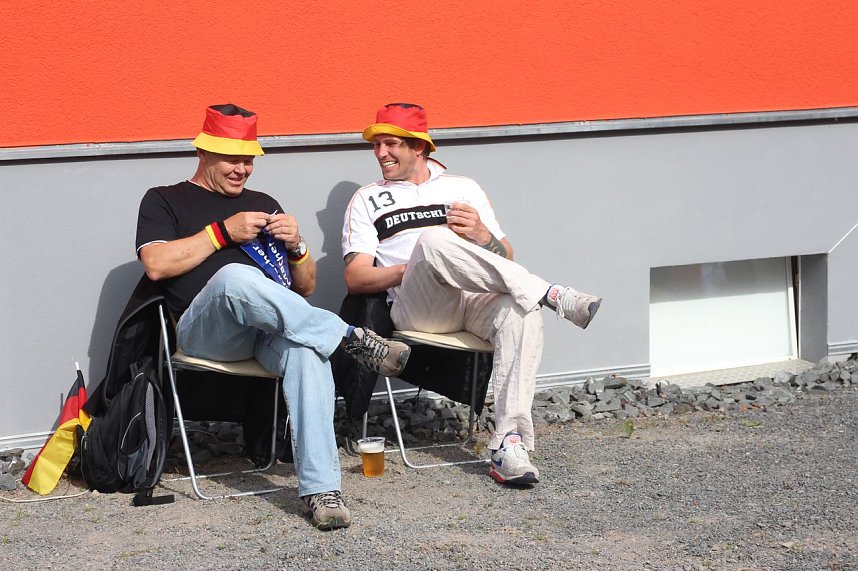 Erstes Public Viewing im Parkschloss