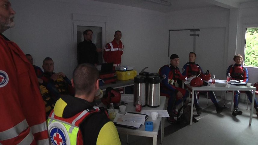 Wasserretter im Einsatz