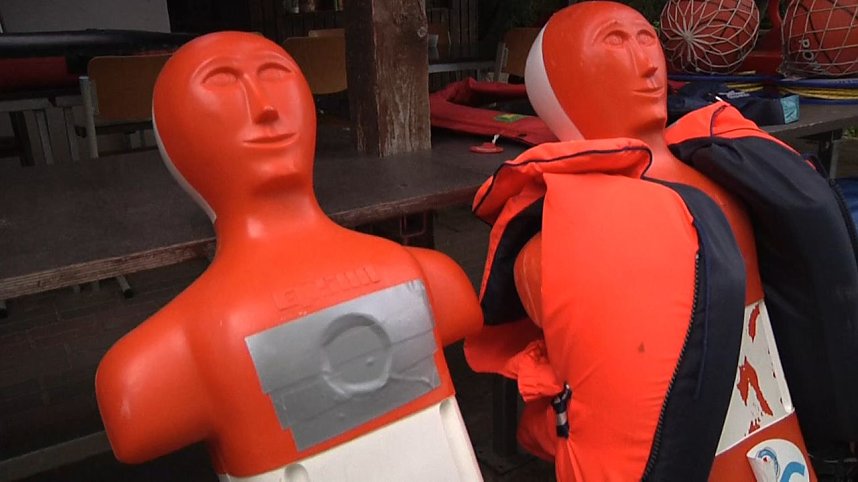 Wasserretter im Einsatz