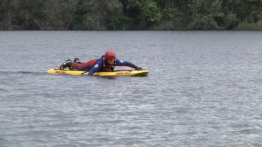 Wasserretter im Einsatz