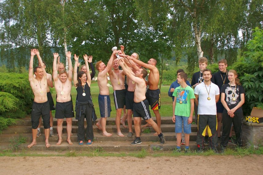 Sportliches Lager am Stausee