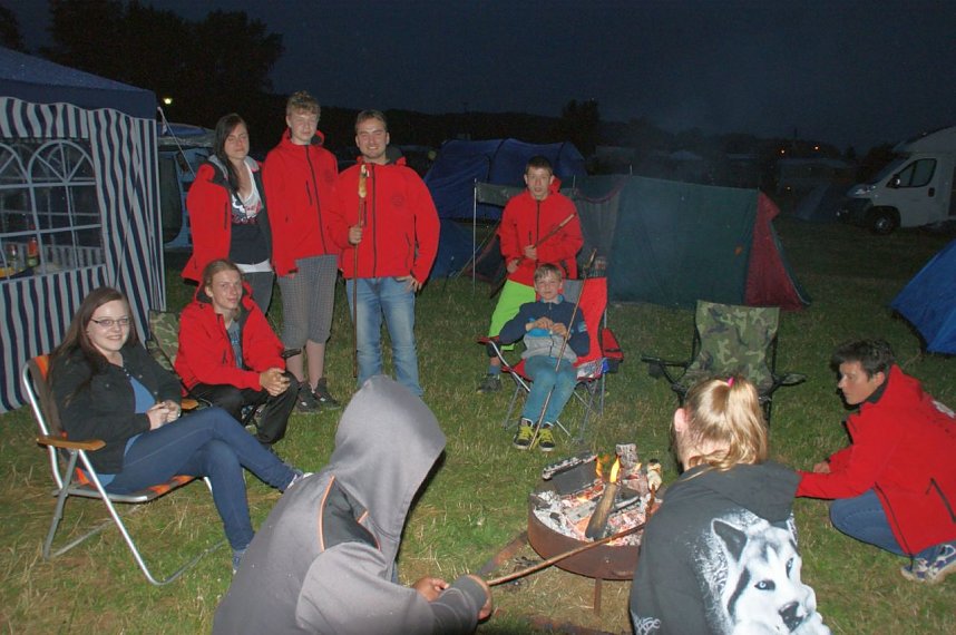 Sportliches Lager am Stausee