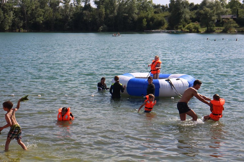 Wassergaudi am Kiesschacht