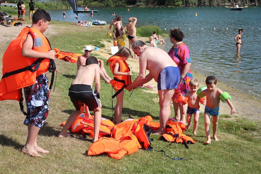 Wassergaudi am Kiesschacht