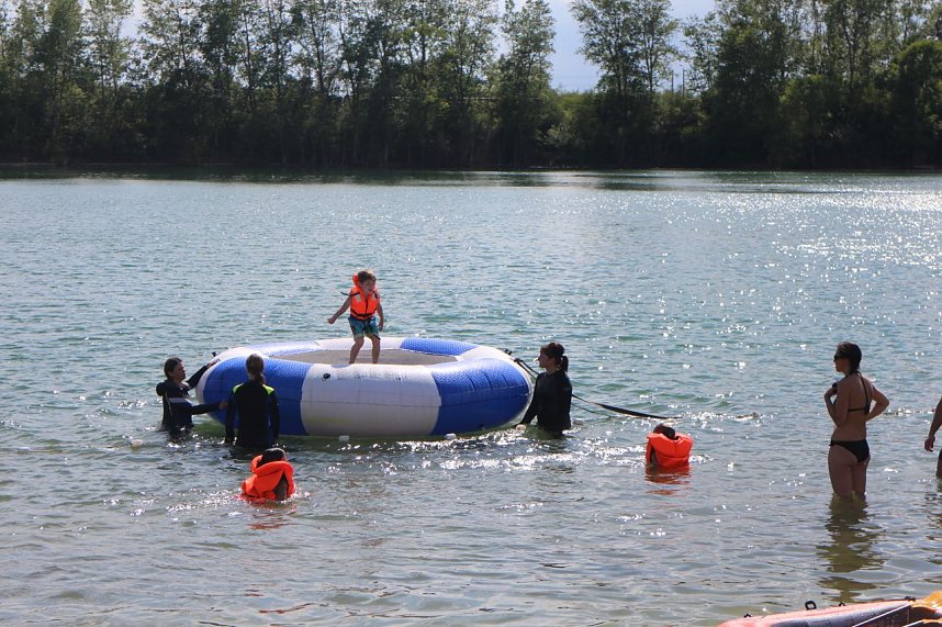 Wassergaudi am Kiesschacht