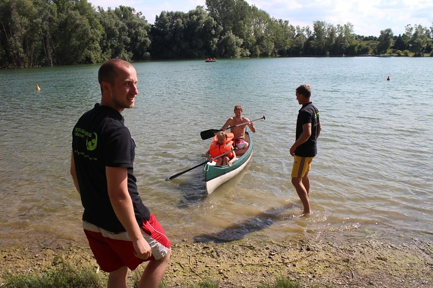 Wassergaudi am Kiesschacht