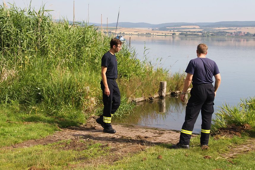 Gemeinsame &Uuml;bung am Stausee