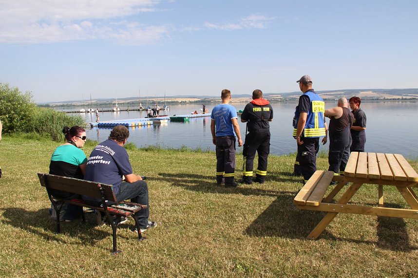 Gemeinsame &Uuml;bung am Stausee