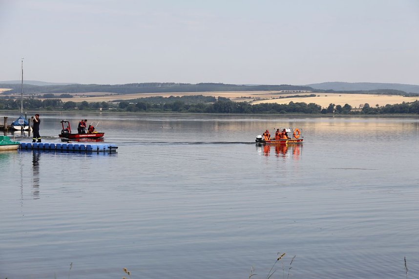 Gemeinsame &Uuml;bung am Stausee