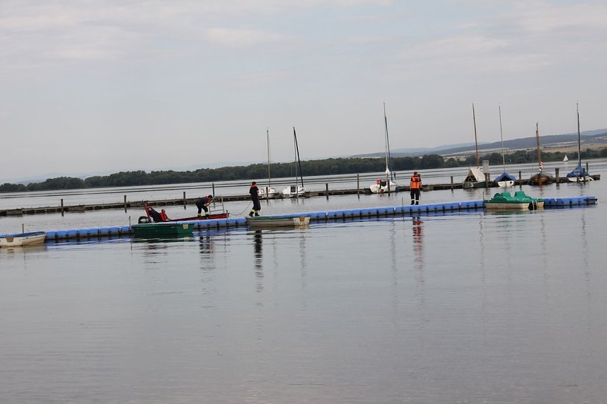 Gemeinsame &Uuml;bung am Stausee