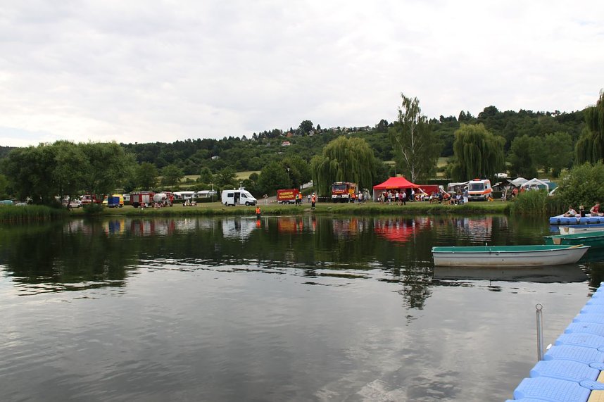Gemeinsame &Uuml;bung am Stausee