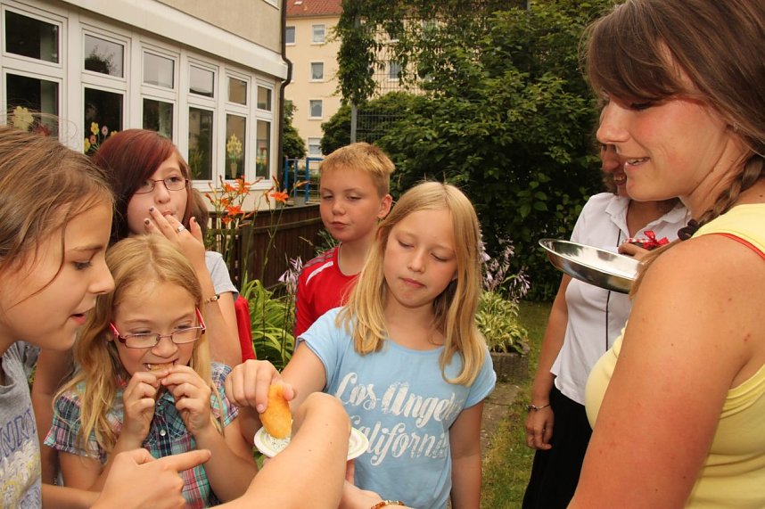 Gr&uuml;nes Klassenzimmer eingeweiht