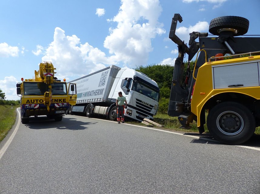 Bergung in der Auffahrt