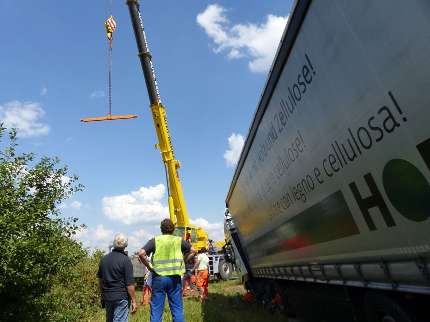 Bergung in der Auffahrt