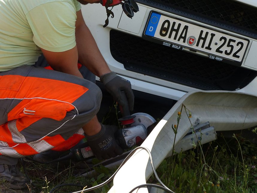 Bergung in der Auffahrt