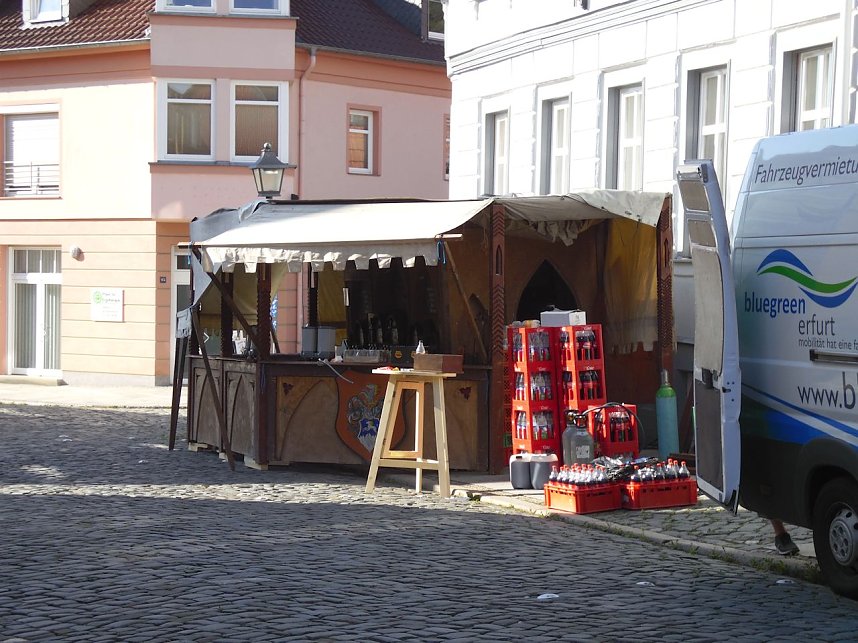 Vorbereitungen zum 20. Altstadtfest in Nordhausen