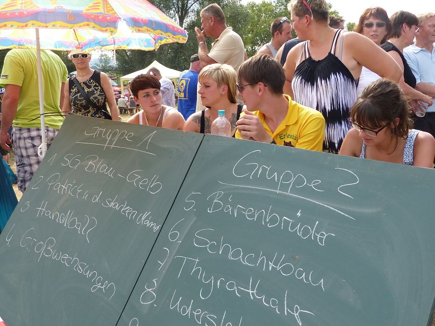 Tauziehen an der Helme