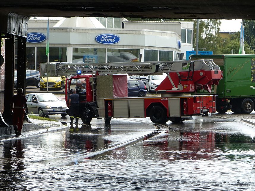 Regenguss auf Nordhausen