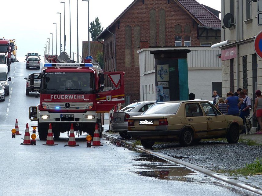 Regenguss auf Nordhausen