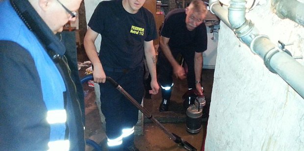 Einsatz in der Bruno-Kunze-Stra&szlig;e