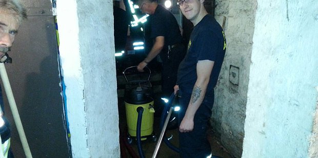 Einsatz in der Bruno-Kunze-Stra&szlig;e