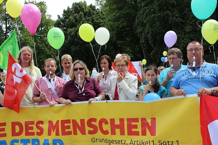 Zeichen gegen Rechts gesetzt