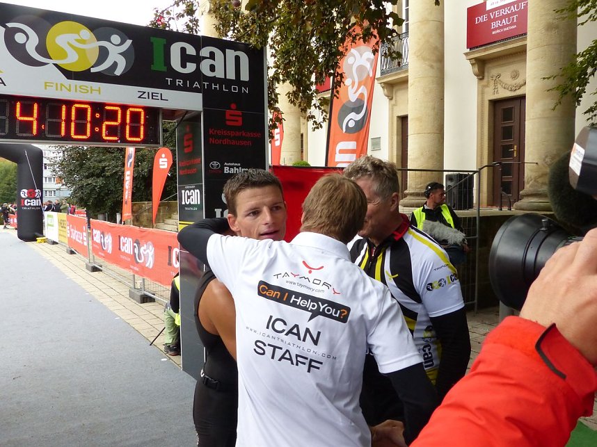 Zieleinlauf beim ICAN