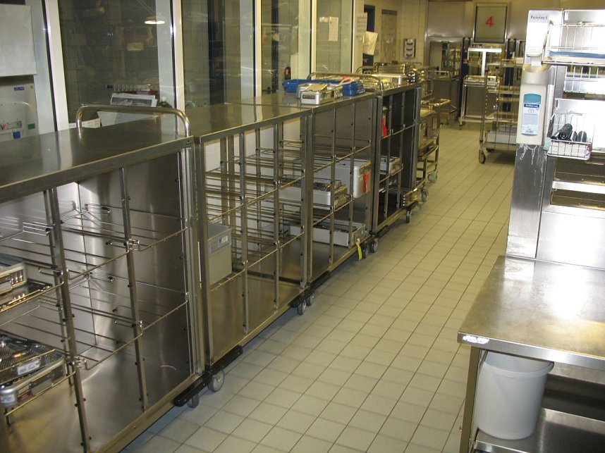 Blick in die zentrale Sterilisation des Klinikums