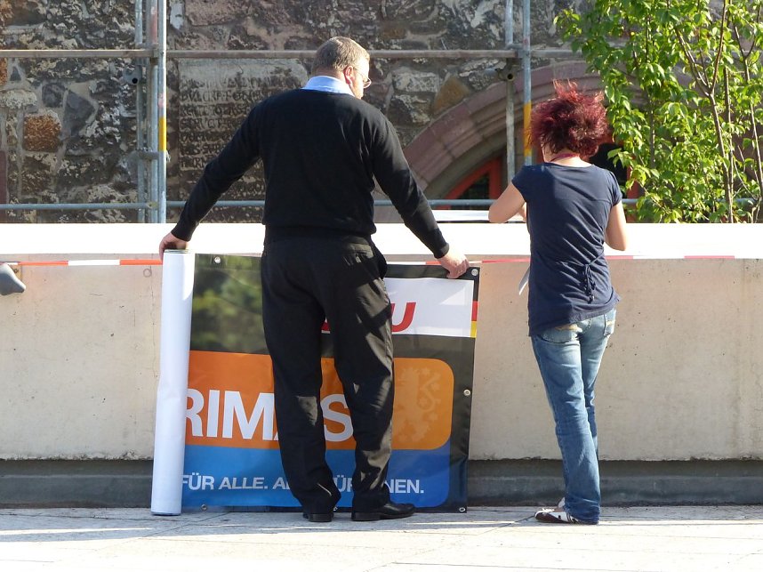 Wolfgang Sch&auml;uble in Nordhausen