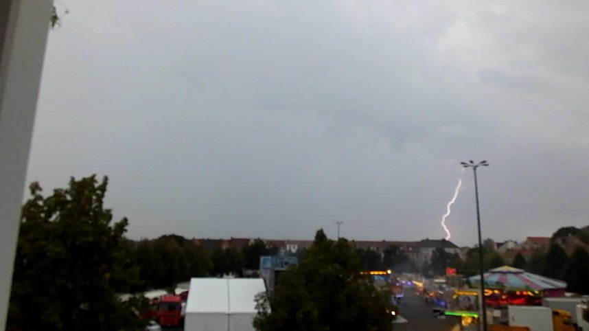 Gewitter &uuml;ber Nordhausen
