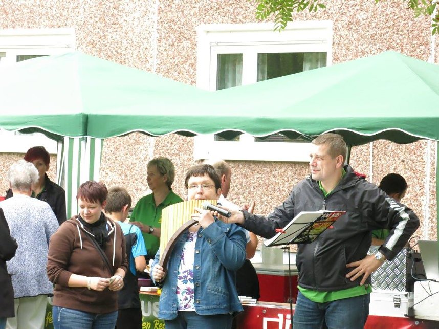 Mit Nachbarn gefeiert