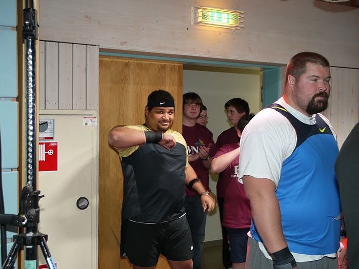 Die M&auml;nner beim Indoor