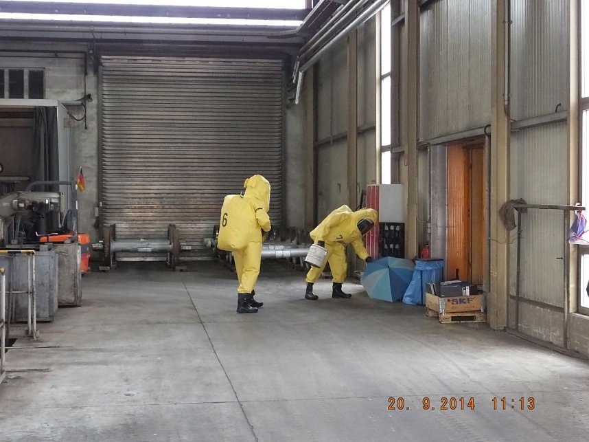 Katastrophenschutz &uuml;bte den Ernstfall