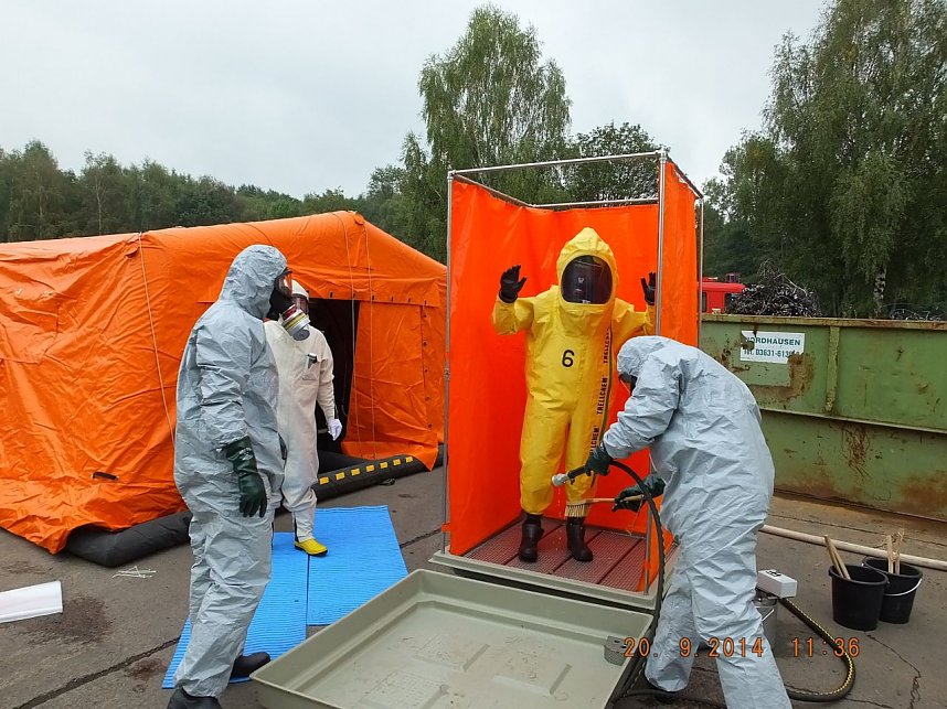 Katastrophenschutz &uuml;bte den Ernstfall