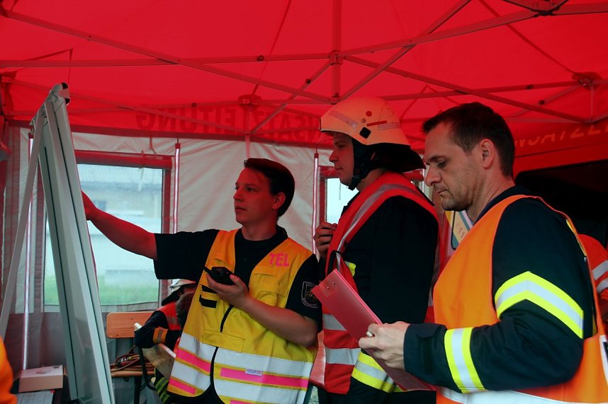 Katastrophenschutz &uuml;bte den Ernstfall