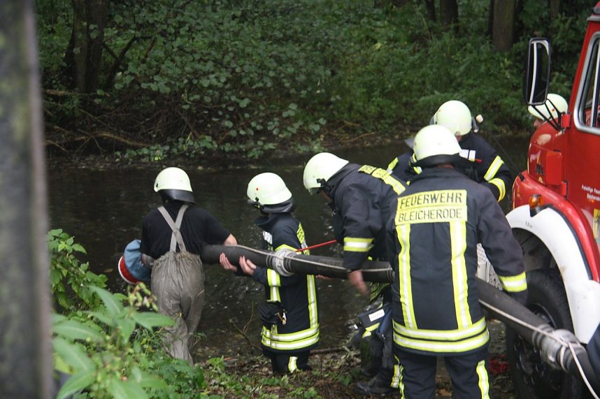 Katastrophenschutz &uuml;bte den Ernstfall