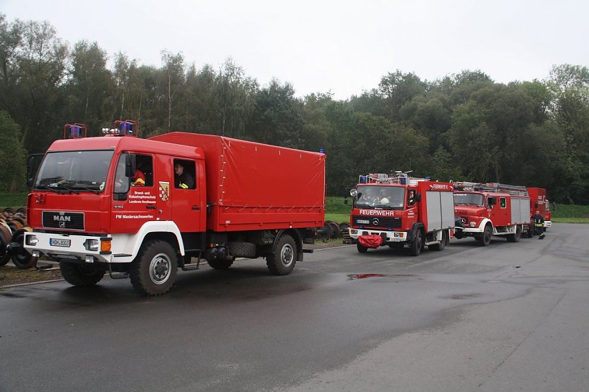 Katastrophenschutz &uuml;bte den Ernstfall