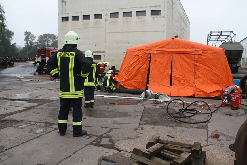 Katastrophenschutz &uuml;bte den Ernstfall