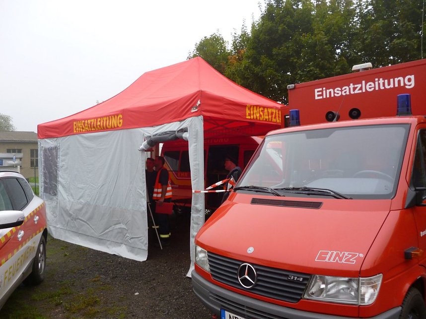 Katastrophenschutz &uuml;bte den Ernstfall