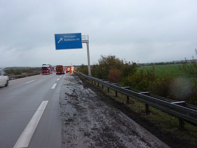 Unfall auf der A 38 