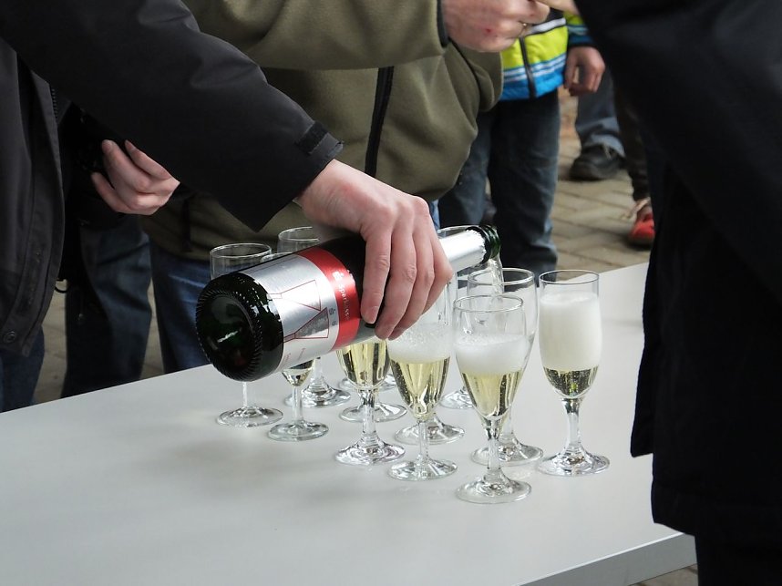 Taufe am Ellricher Bahnhof